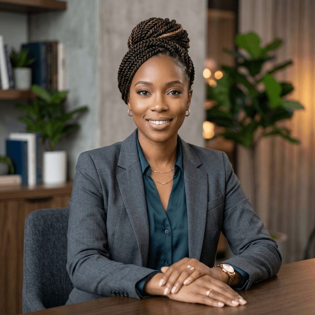 Box Braids Com Tiara Lateral
